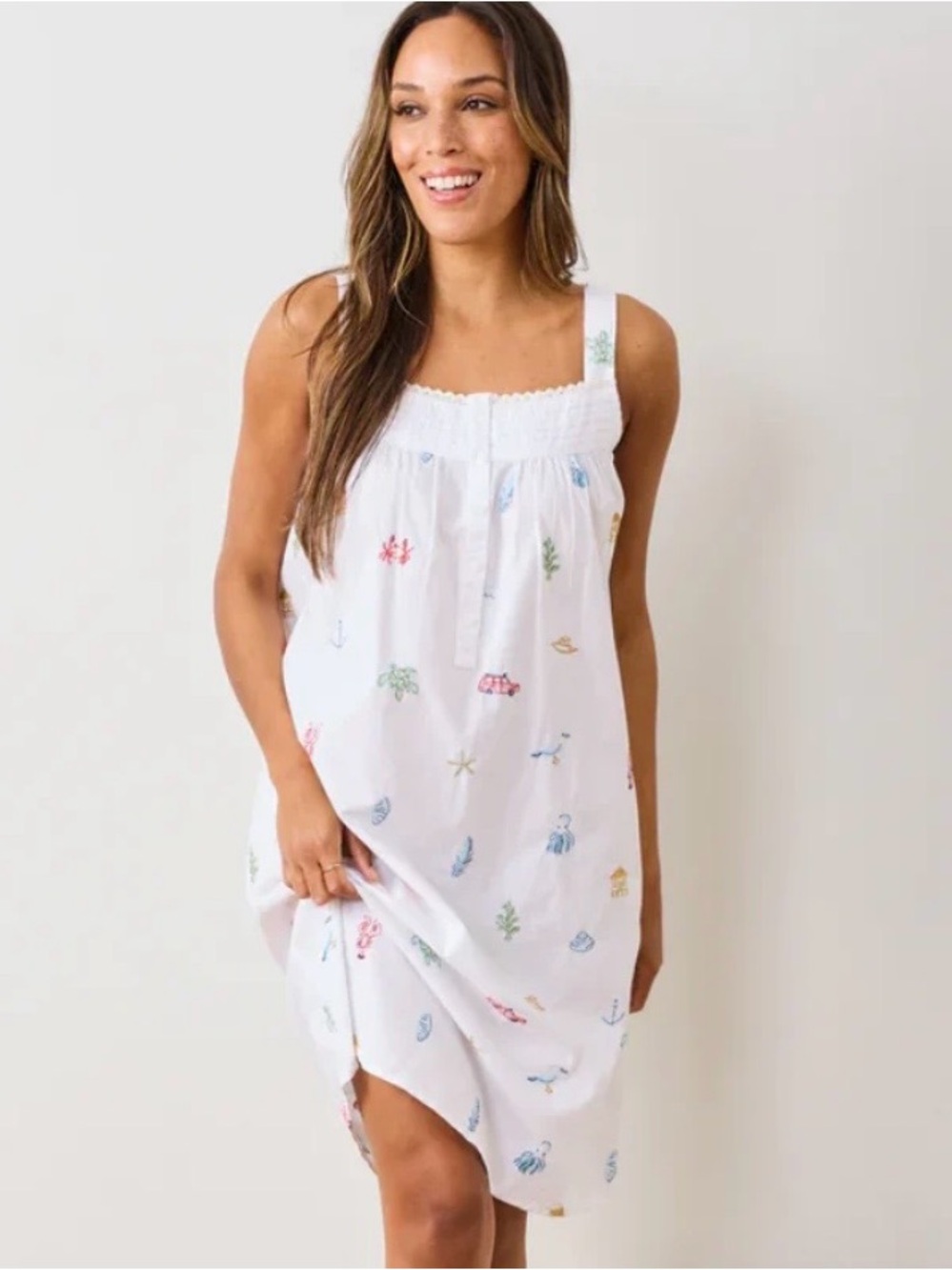 Printfresh Organic Cotton Embroidered Nightgown Back To Bed Summer Essentials 2X